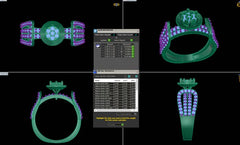 LR90379- Jewelry CAD Design -Rings, Fancy Collection