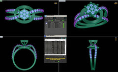 LR90380- Jewelry CAD Design -Rings, Fancy Collection