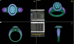 LR90391- Jewelry CAD Design -Rings, Fancy Collection