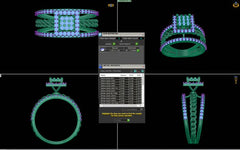 LR90396- Jewelry CAD Design -Rings, Fancy Collection