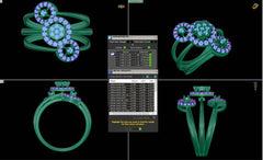 LR90399- Jewelry CAD Design -Rings, Fancy Collection