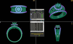 LR90400- Jewelry CAD Design -Rings, Fancy Collection