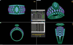 LR90413- Jewelry CAD Design -Rings, Fancy Collection