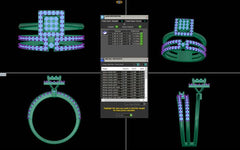 LR90414- Jewelry CAD Design -Rings, Fancy Collection