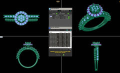 LR90420- Jewelry CAD Design -Rings, Fancy Collection