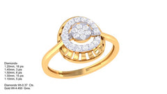 LR91020- Jewelry CAD Design -Rings, Fancy Collection