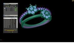 LR91529- Jewelry CAD Design -Rings, Fancy Collection