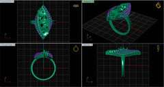 LR91819- Jewelry CAD Design -Rings, Fancy Collection