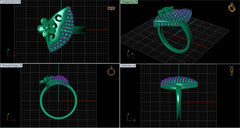 LR91821- Jewelry CAD Design -Rings, Fancy Collection