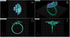 LR91822- Jewelry CAD Design -Rings, Fancy Collection