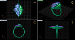 LR91824- Jewelry CAD Design -Rings, Fancy Collection