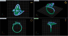 LR91825- Jewelry CAD Design -Rings, Fancy Collection