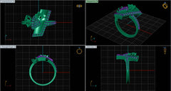 LR91827- Jewelry CAD Design -Rings, Fancy Collection