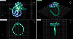 LR91839- Jewelry CAD Design -Rings, Fancy Collection