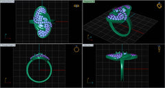 LR91841- Jewelry CAD Design -Rings, Fancy Collection