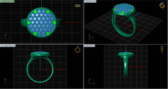 LR91949- Jewelry CAD Design -Rings, Fancy Collection