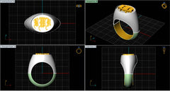 LR91957- Jewelry CAD Design -Rings, Fancy Collection