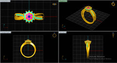 LR92000- Jewelry CAD Design -Rings, Fancy Collection