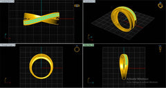 LR92010- Jewelry CAD Design -Rings, Fancy Collection