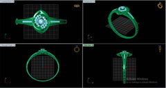 LR92013- Jewelry CAD Design -Rings, Fancy Collection