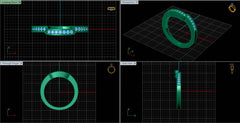 LR92153- Jewelry CAD Design -Rings, Fancy Collection