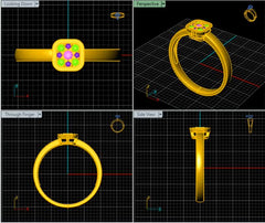 LR92339- Jewelry CAD Design -Rings, Fancy Collection