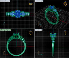 LR92380- Jewelry CAD Design -Rings, Fancy Collection