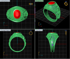 LR92430- Jewelry CAD Design -Rings, Fancy Collection