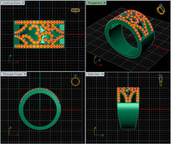 LR92482- Jewelry CAD Design -Rings, Fancy Collection