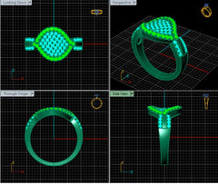 LR92496- Jewelry CAD Design -Rings, Fancy Collection