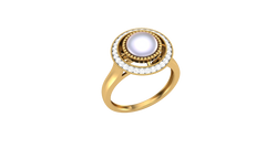 LR91657- Jewelry CAD Design -Rings, Fancy Collection, Pearl Collection