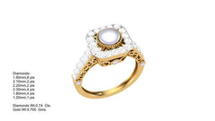 LR91658- Jewelry CAD Design -Rings, Fancy Collection, Pearl Collection