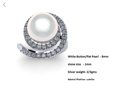 LR91667- Jewelry CAD Design -Rings, Fancy Collection, Pearl Collection