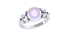 LR91668- Jewelry CAD Design -Rings, Fancy Collection, Pearl Collection