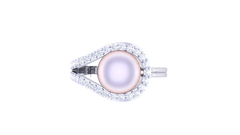 LR91673- Jewelry CAD Design -Rings, Fancy Collection, Pearl Collection