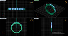 LR92006- Jewelry CAD Design -Rings, Half Eternity Rings, Wedding Rings