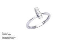 LR90676- Jewelry CAD Design -Rings, Heart Collection, Light Weight Collection
