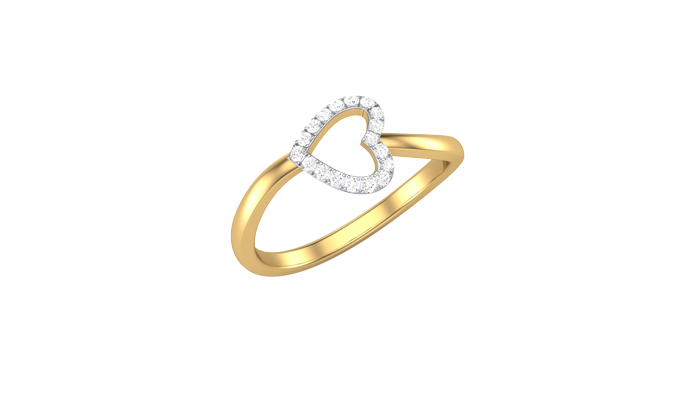 LR90678- Jewelry CAD Design -Rings, Heart Collection, Light Weight Collection