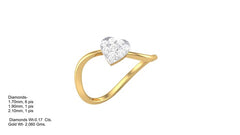 LR90679- Jewelry CAD Design -Rings, Heart Collection, Light Weight Collection