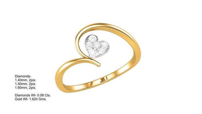 LR90692- Jewelry CAD Design -Rings, Heart Collection, Light Weight Collection
