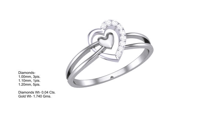 LR90694- Jewelry CAD Design -Rings, Heart Collection, Light Weight Collection