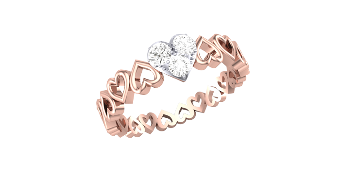 LR90697- Jewelry CAD Design -Rings, Heart Collection, Light Weight Collection