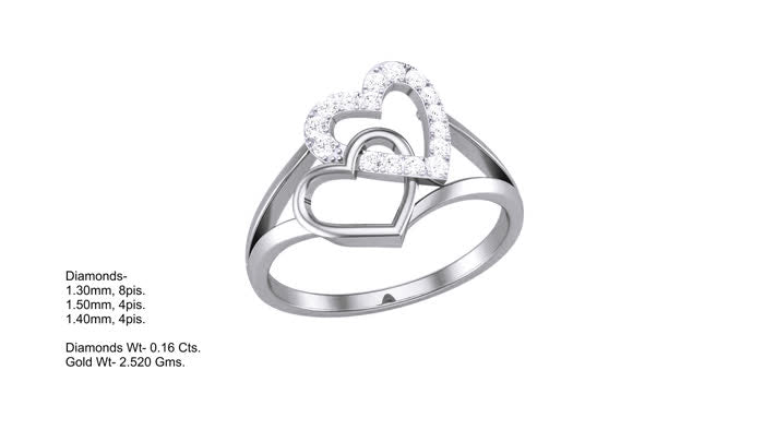 LR90699- Jewelry CAD Design -Rings, Heart Collection, Light Weight Collection