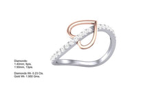 LR90702- Jewelry CAD Design -Rings, Heart Collection, Light Weight Collection