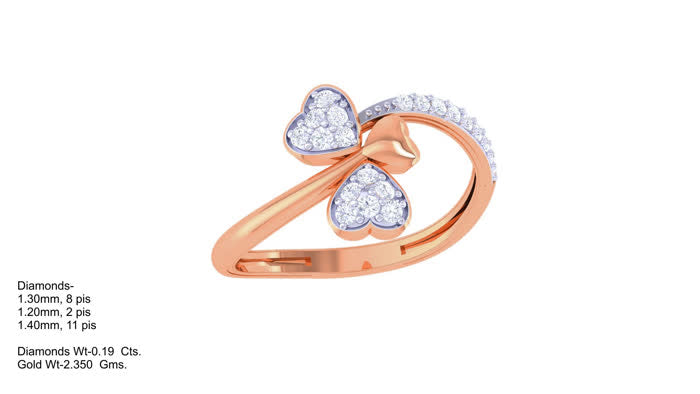 LR91316- Jewelry CAD Design -Rings, Heart Collection, Light Weight Collection