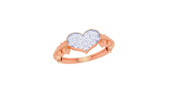 LR91219- Jewelry CAD Design -Rings, Heart Collection