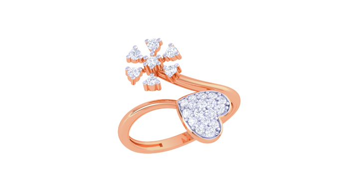 LR91300- Jewelry CAD Design -Rings, Heart Collection