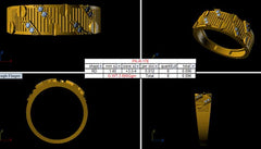 MR90425- Jewelry CAD Design -Rings, Mens Rings, Fancy Collection