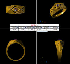 MR90438- Jewelry CAD Design -Rings, Mens Rings, Fancy Collection