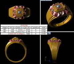 MR90445- Jewelry CAD Design -Rings, Mens Rings, Fancy Collection